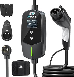 Portable Level 2 EV Charger, 40 Amp 240V 9.6kW